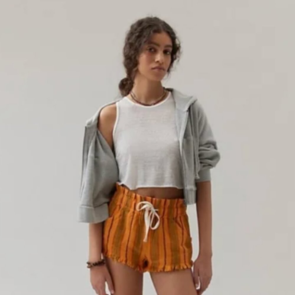 NWOT BDG X Urban Outfitters Frankie Paperbag Micro Short in Orange
